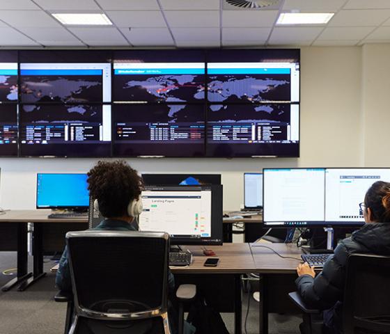 image of cyber security training room