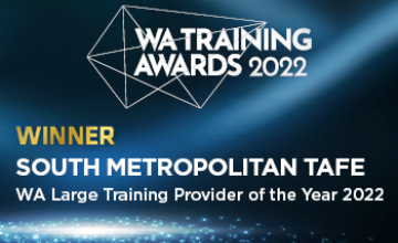 Winner South Metropolitan TAFE WA Large Training Provider of the Year 2022